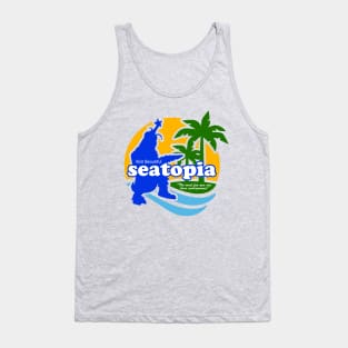 Visit Beautiful Seatopia - Godzilla vs. Megalon Tank Top